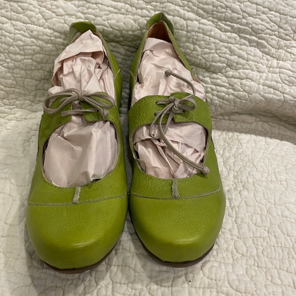 Lime Sergio Tomani Leather Shoes